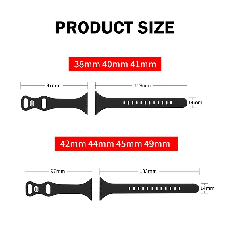 Apple Watch Silicone Strap White Watchcase - Image 31