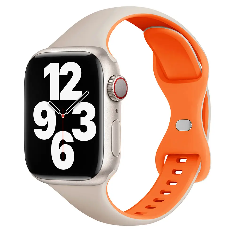 Apple Watch Silicone Strap White Watchcase - Image 20