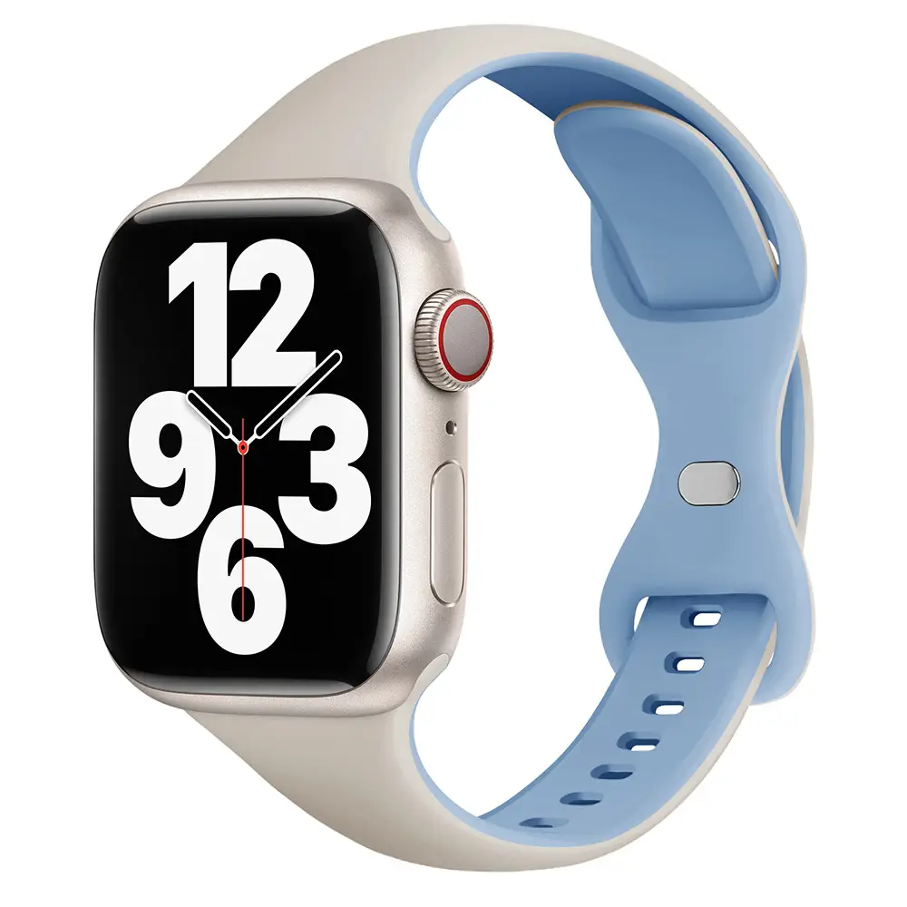 Apple Watch Silicone Strap White Watchcase - Image 23