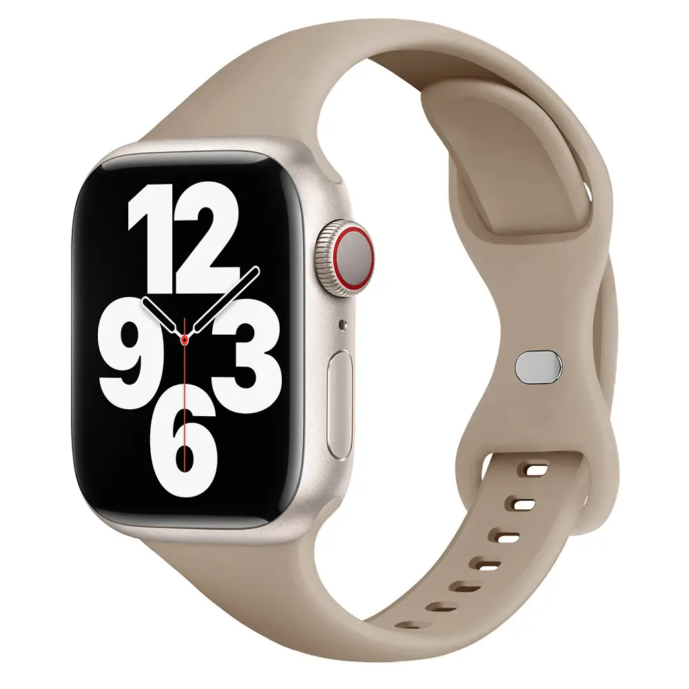 Apple Watch Silicone Strap White Watchcase - Image 4