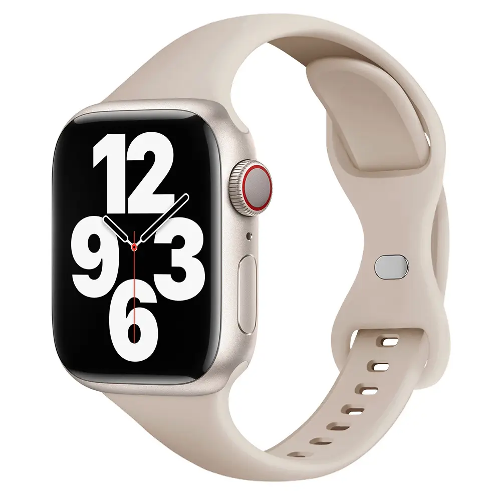 Apple Watch Silicone Strap White Watchcase - Image 9