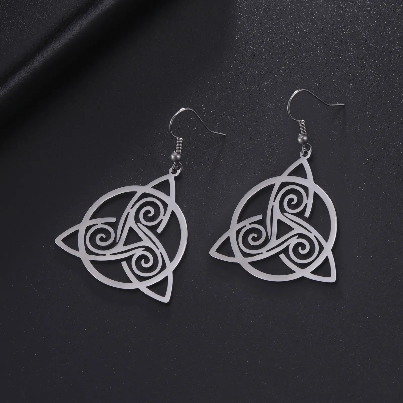 Celtic Knot Titanium Earrings for Women - Image 3