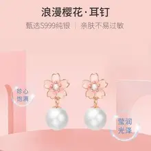 Men's 999 Foot Silver Earrings High-end Hip Hop Ruffian Handsome — feature 12