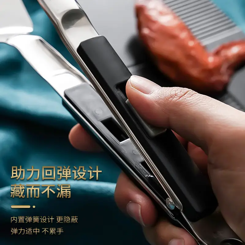 304 Stainless Steel Steak Clips 6.6cm Anti-Scalding