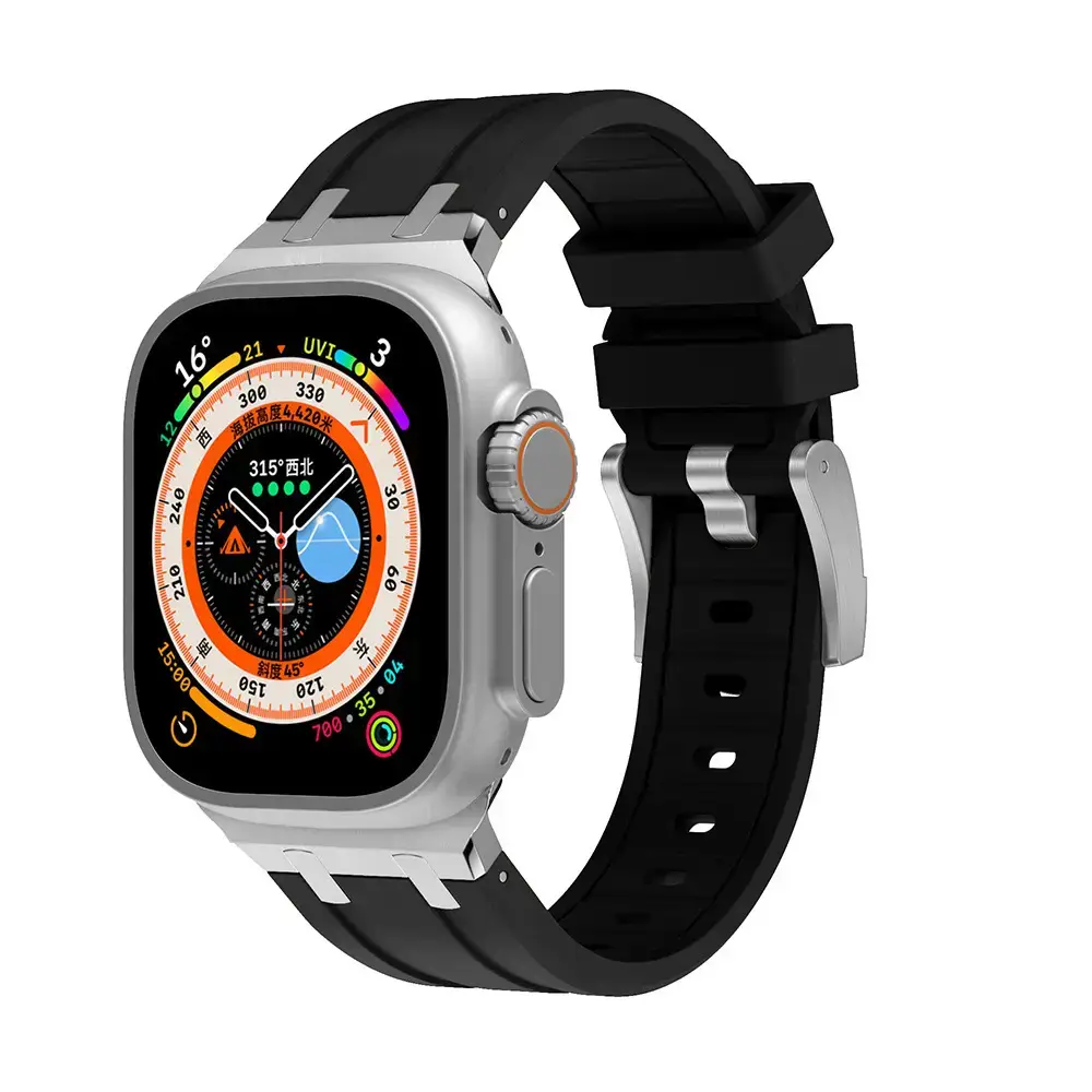Apple Watch Silicone Strap Liquid Silicone Buckle Multi Color - Image 19