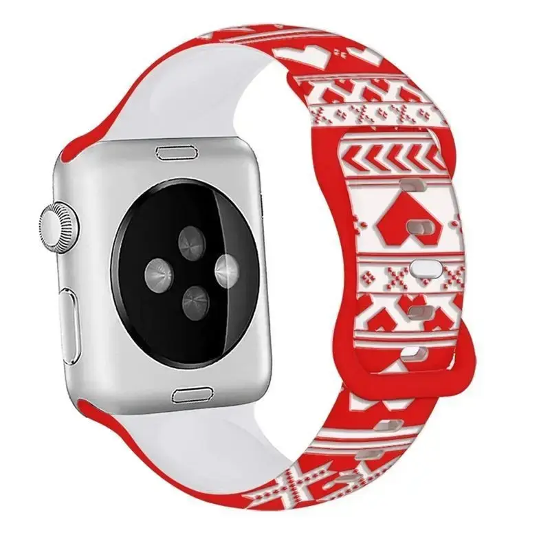Apple Watch Silicone Strap Liquid Silicone Buckle Multi Color — feature 23