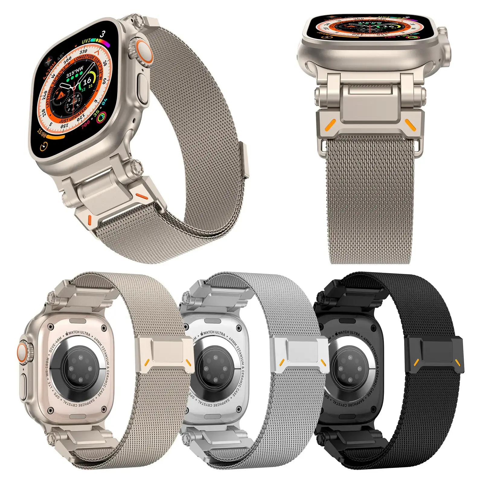 Apple Watch Silicone Strap Liquid Silicone Buckle Multi Color — feature 31