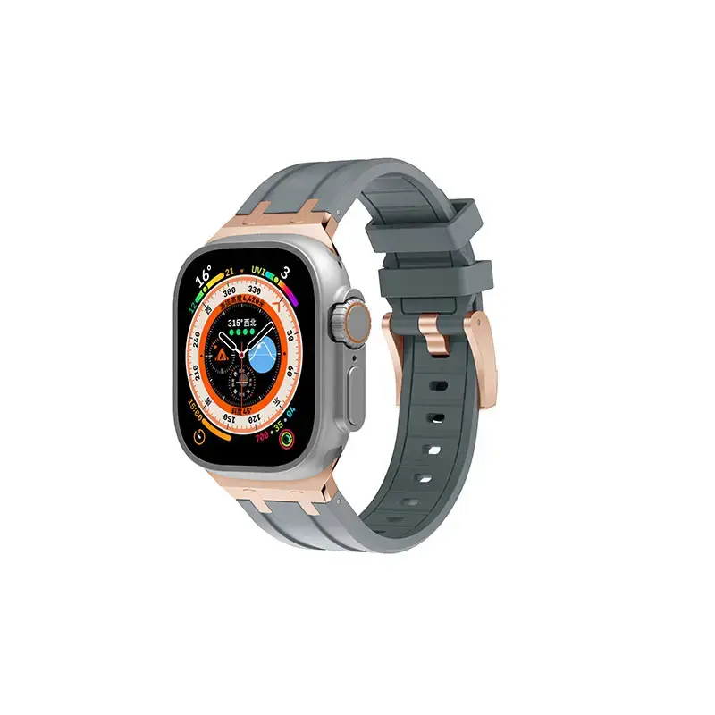 Apple Watch Silicone Strap Liquid Silicone Buckle Multi Color - Image 16
