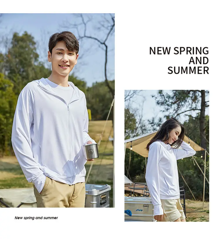 Women Ice Silk Sunscreen Jacket Cream Yellow — feature 21