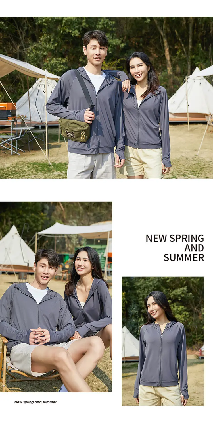 Women Ice Silk Sunscreen Jacket Cream Yellow — feature 32