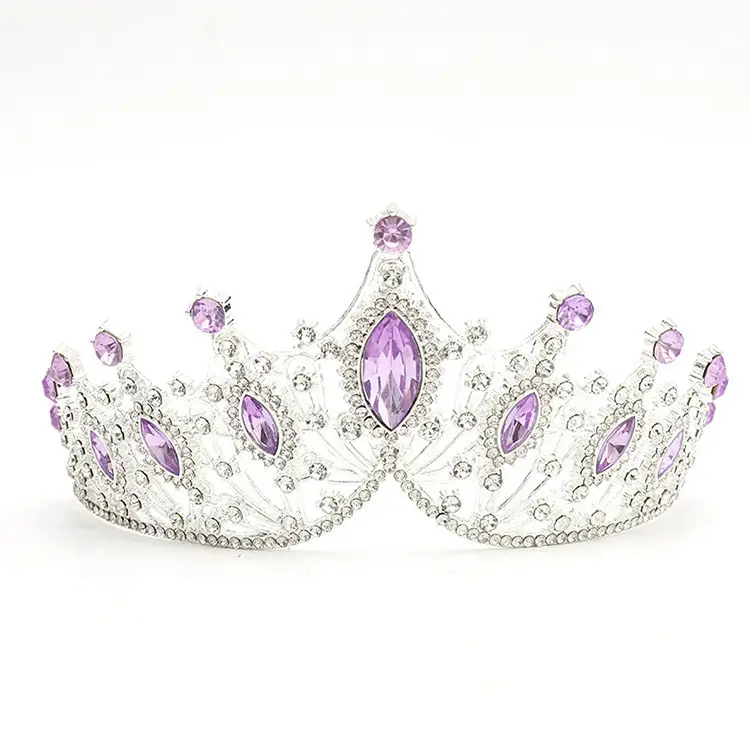Red Rhinestone Baroque Crown for Women Wedding Hair Accessory - Image 30