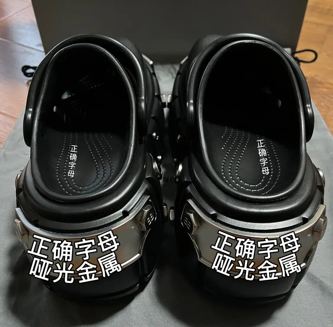 Cross-Border Platform Sandals with Metal Studs Black White — feature 15