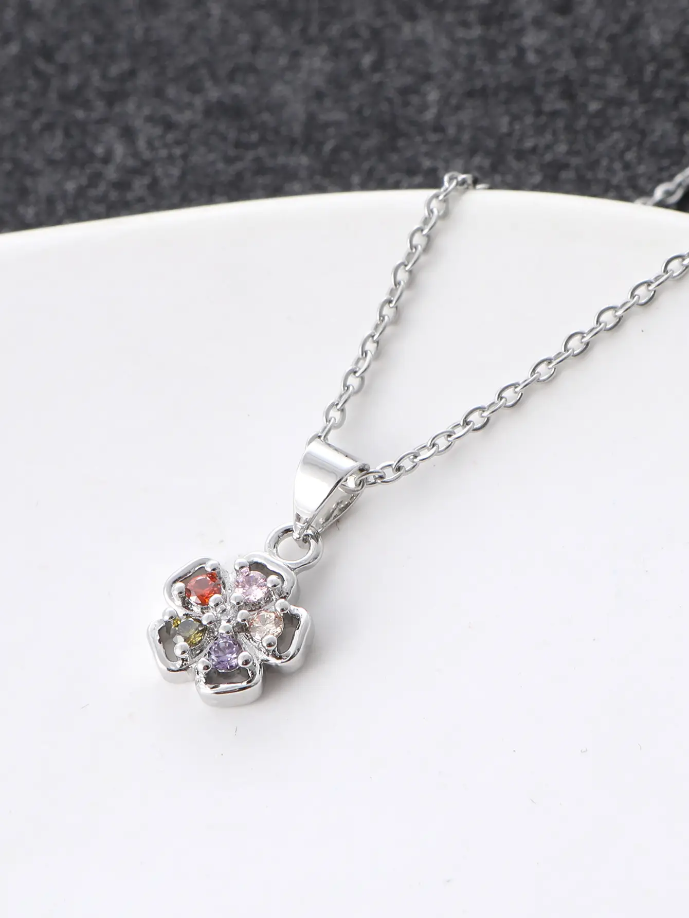 Lucky Zircon Earrings Necklace Set for Women — feature 11