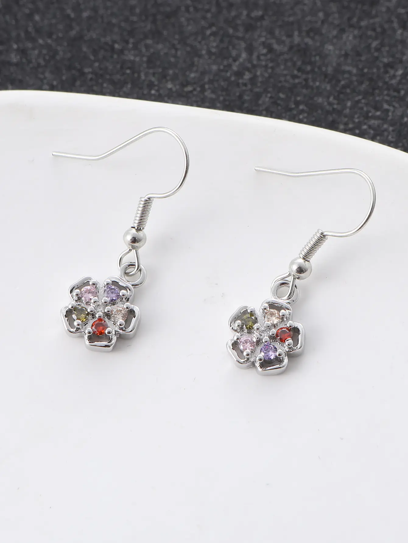Lucky Zircon Earrings Necklace Set for Women