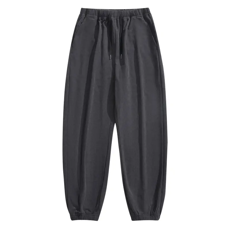 Men Brown Loose Fit Sweatpants Casual Summer