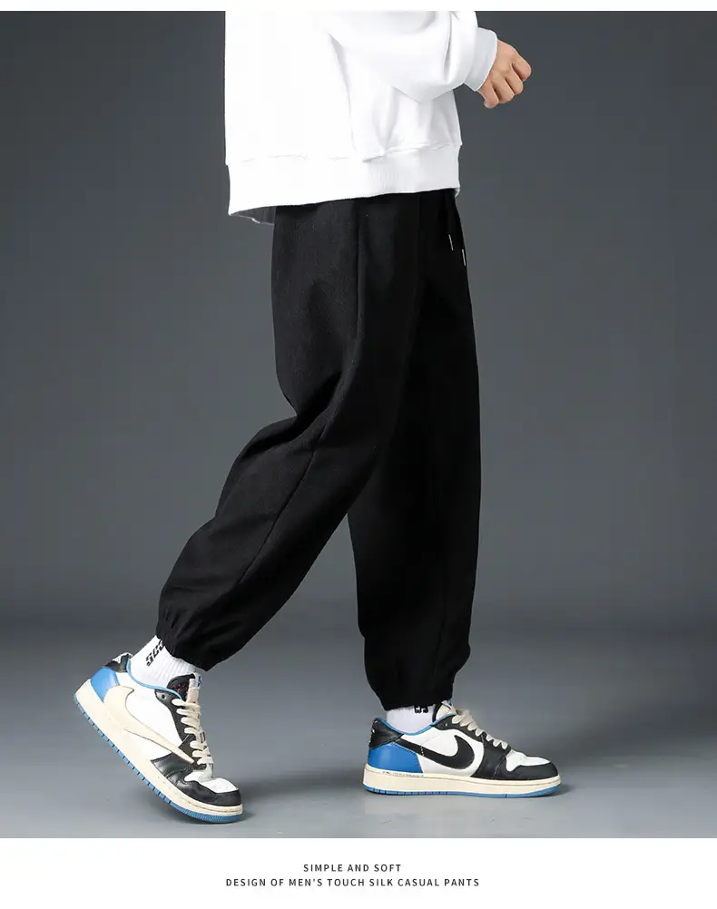 Men Brown Loose Fit Sweatpants Casual Summer — feature 10