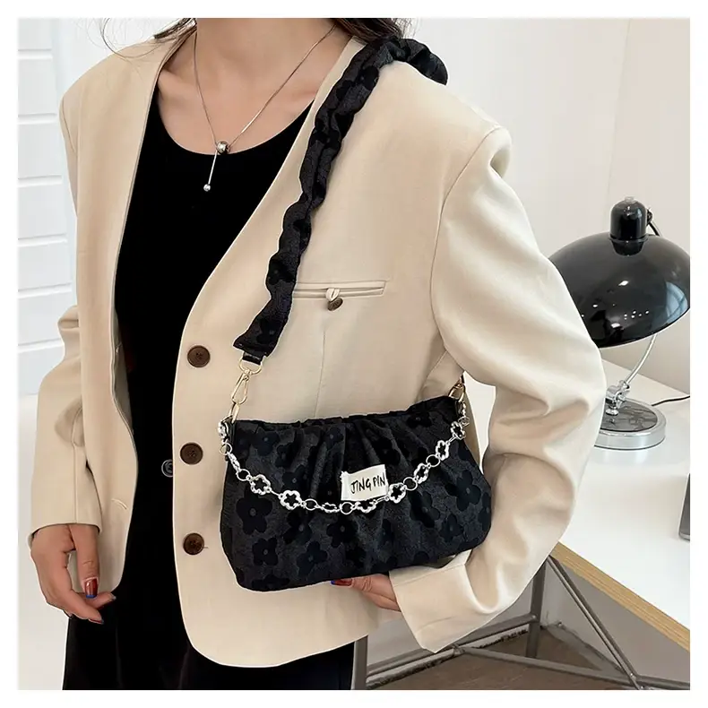 White Pleated Crossbody Bag for Women 2026 — feature 15