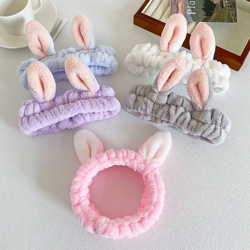 Pink Cartoon Rabbit Ear Headband for Women - Image 9