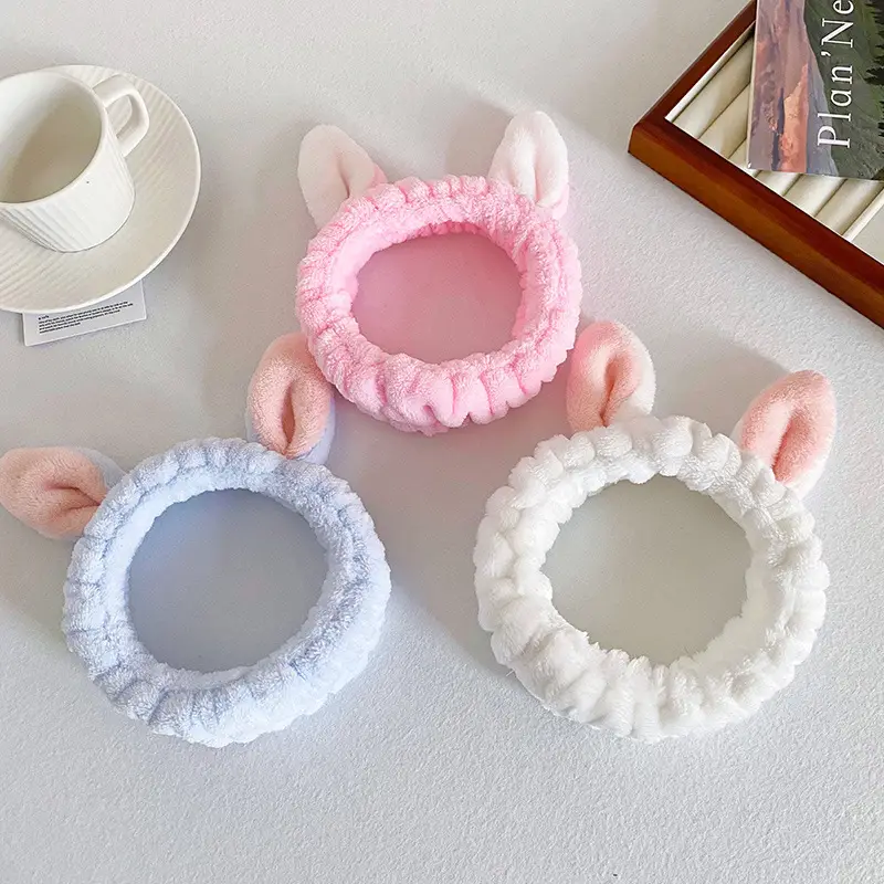Pink Cartoon Rabbit Ear Headband for Women - Image 11