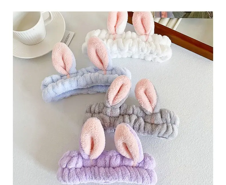Pink Cartoon Rabbit Ear Headband for Women — feature 11