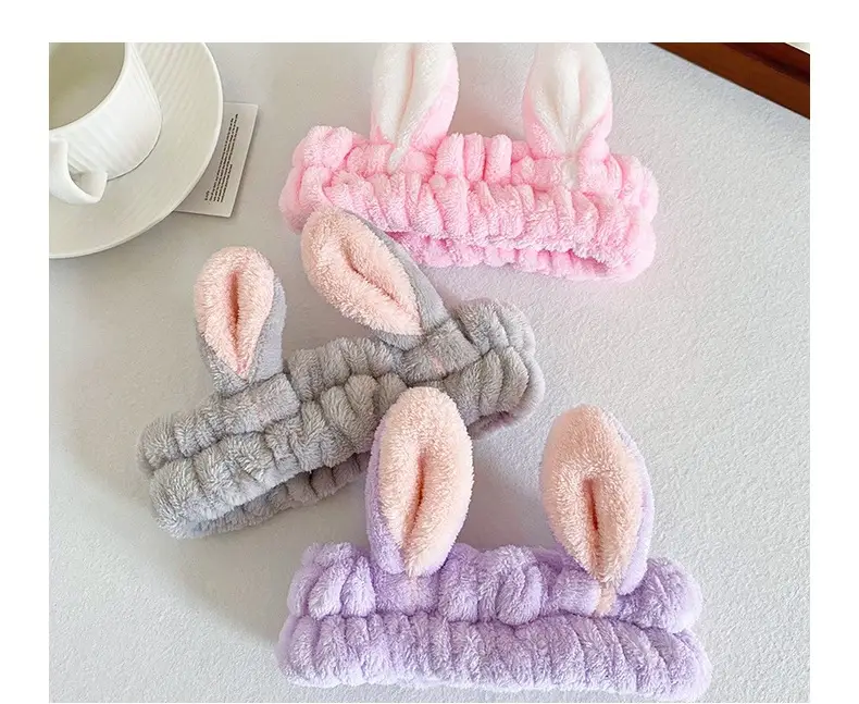 Pink Cartoon Rabbit Ear Headband for Women — feature 12