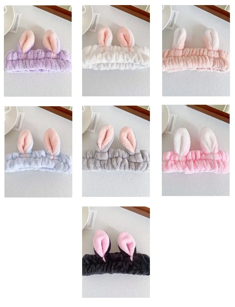 Pink Cartoon Rabbit Ear Headband for Women — feature 16