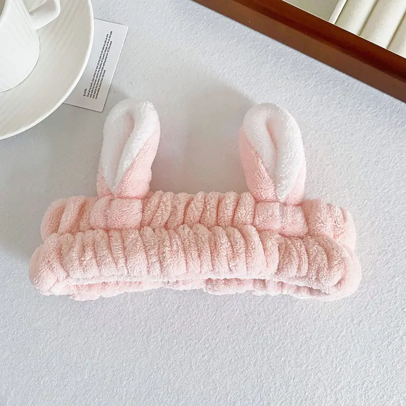 Pink Cartoon Rabbit Ear Headband for Women - Image 4