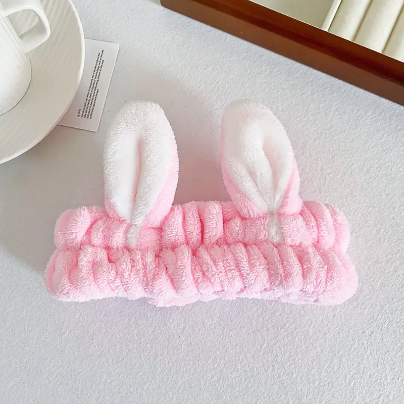 Pink Cartoon Rabbit Ear Headband for Women - Image 5
