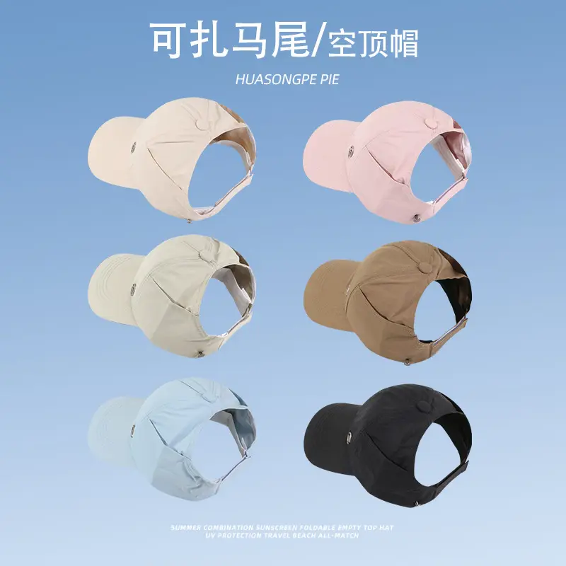 Summer Baseball Cap with Ponytail & Sunscreen - Image 7