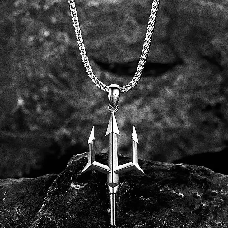 Neptune Trident Necklace for Men European American - Image 5