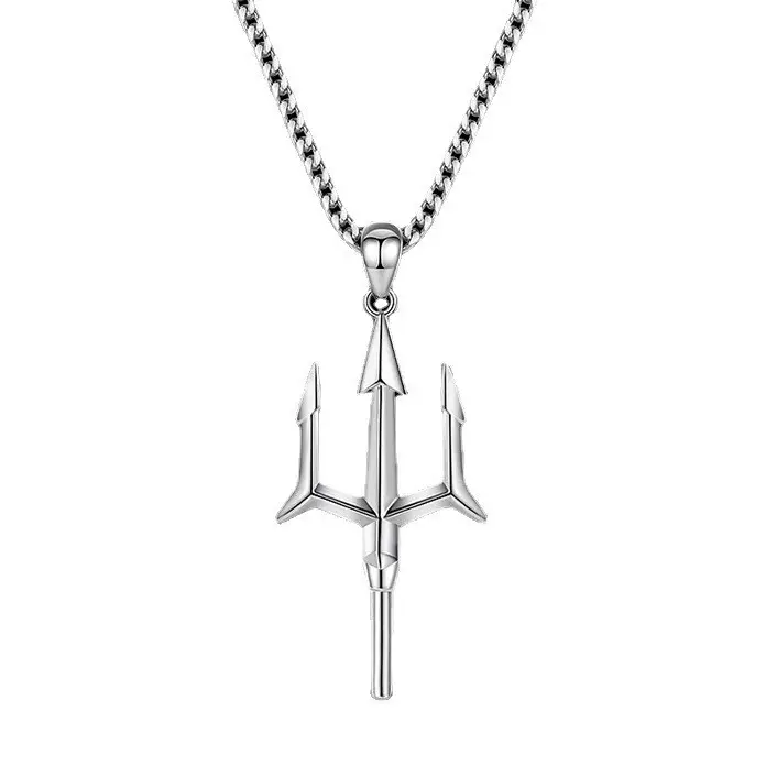 Neptune Trident Necklace for Men European American - Image 7