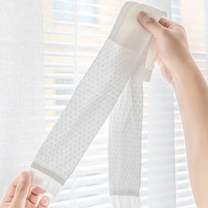 Girls' Pink & White Mesh Leggings Socks - Image 8