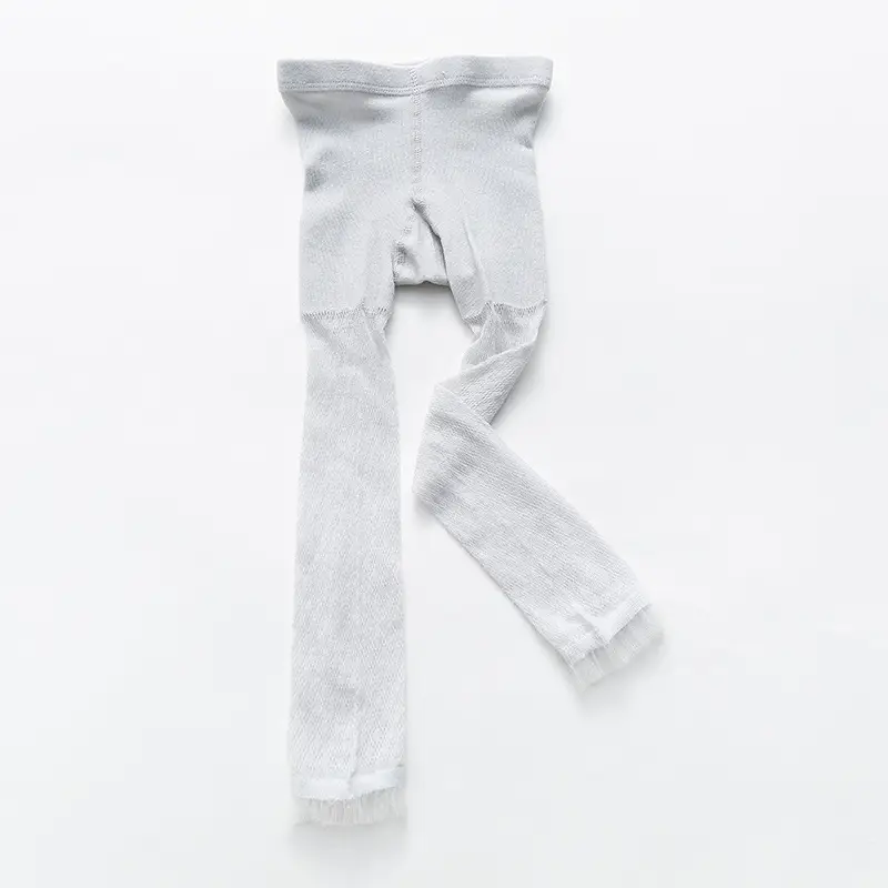 Girls' Pink & White Mesh Leggings Socks - Image 3