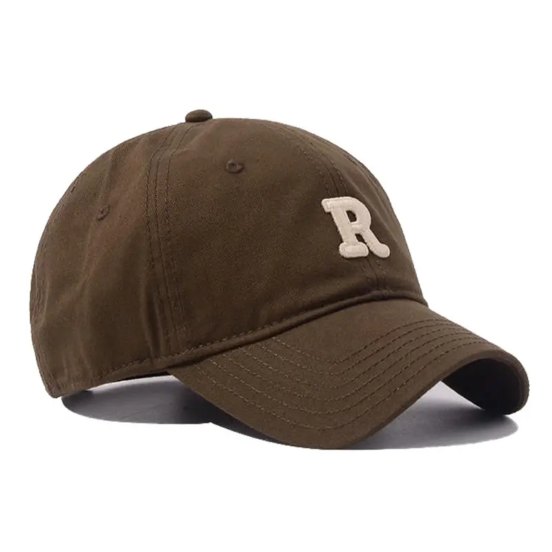 R Logo Baseball Cap Green Cotton UV Sunshade - Image 7