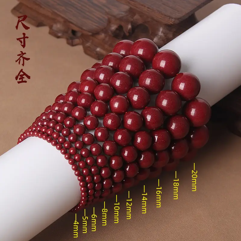 Natural Cinnabar Bracelet Women's Gold Sand Life Year Gift