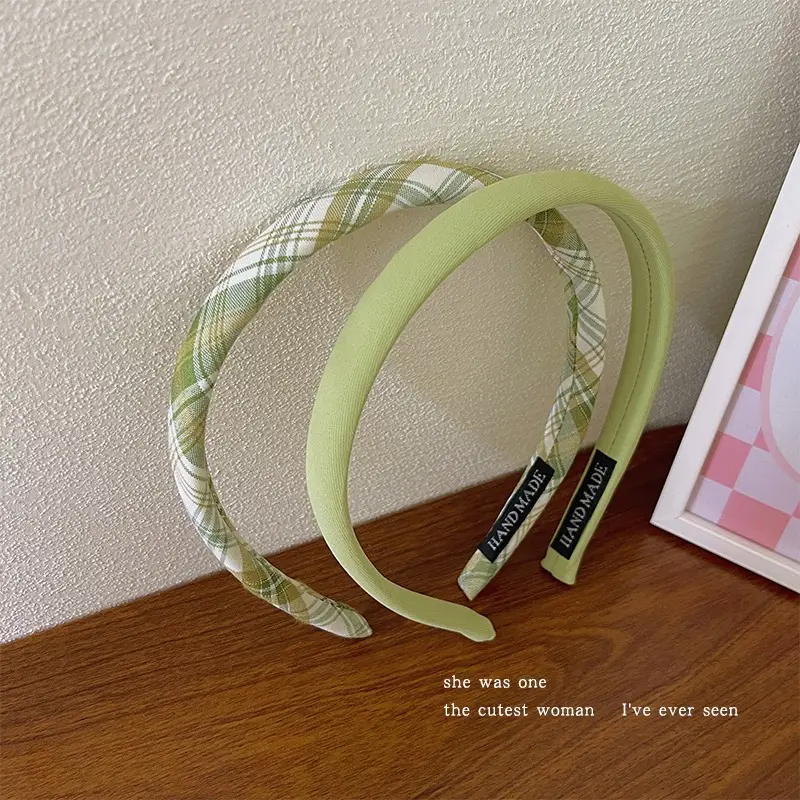 French Plaid Hair Band Sweet All-match College Style - Image 8