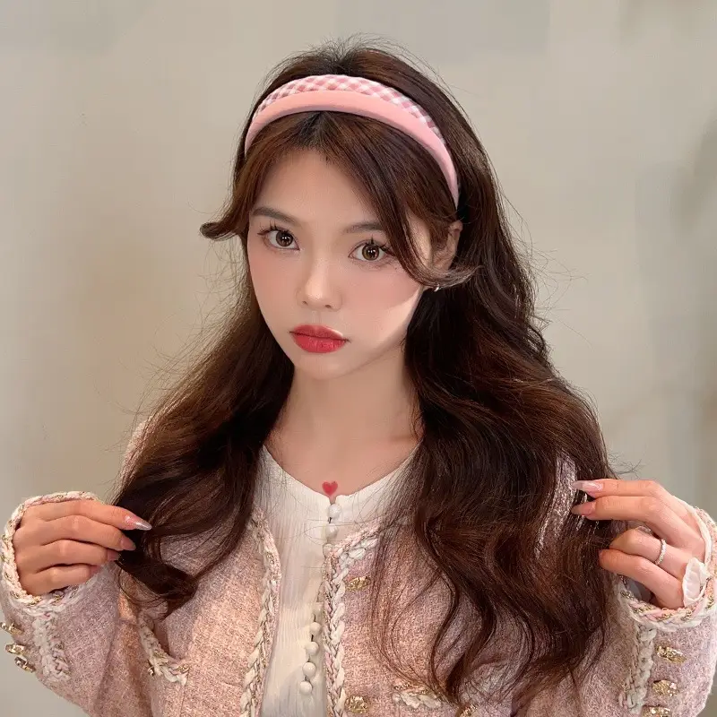 French Plaid Hair Band Sweet All-match College Style - Image 9
