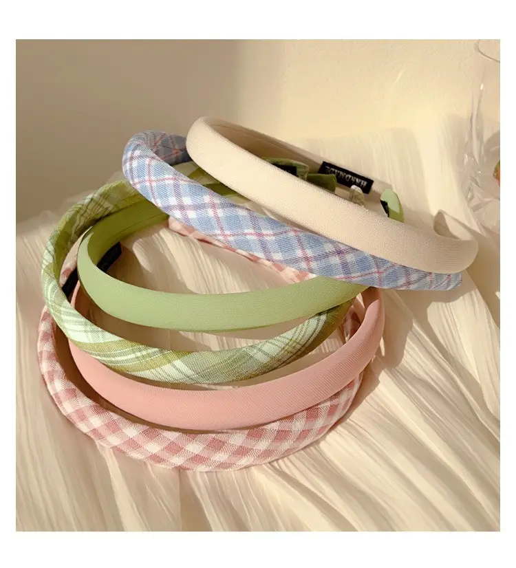 French Plaid Hair Band Sweet All-match College Style — feature 20