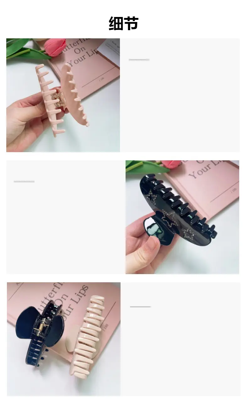 Double Diamond Hair Clips for Girls with Star Design — feature 7
