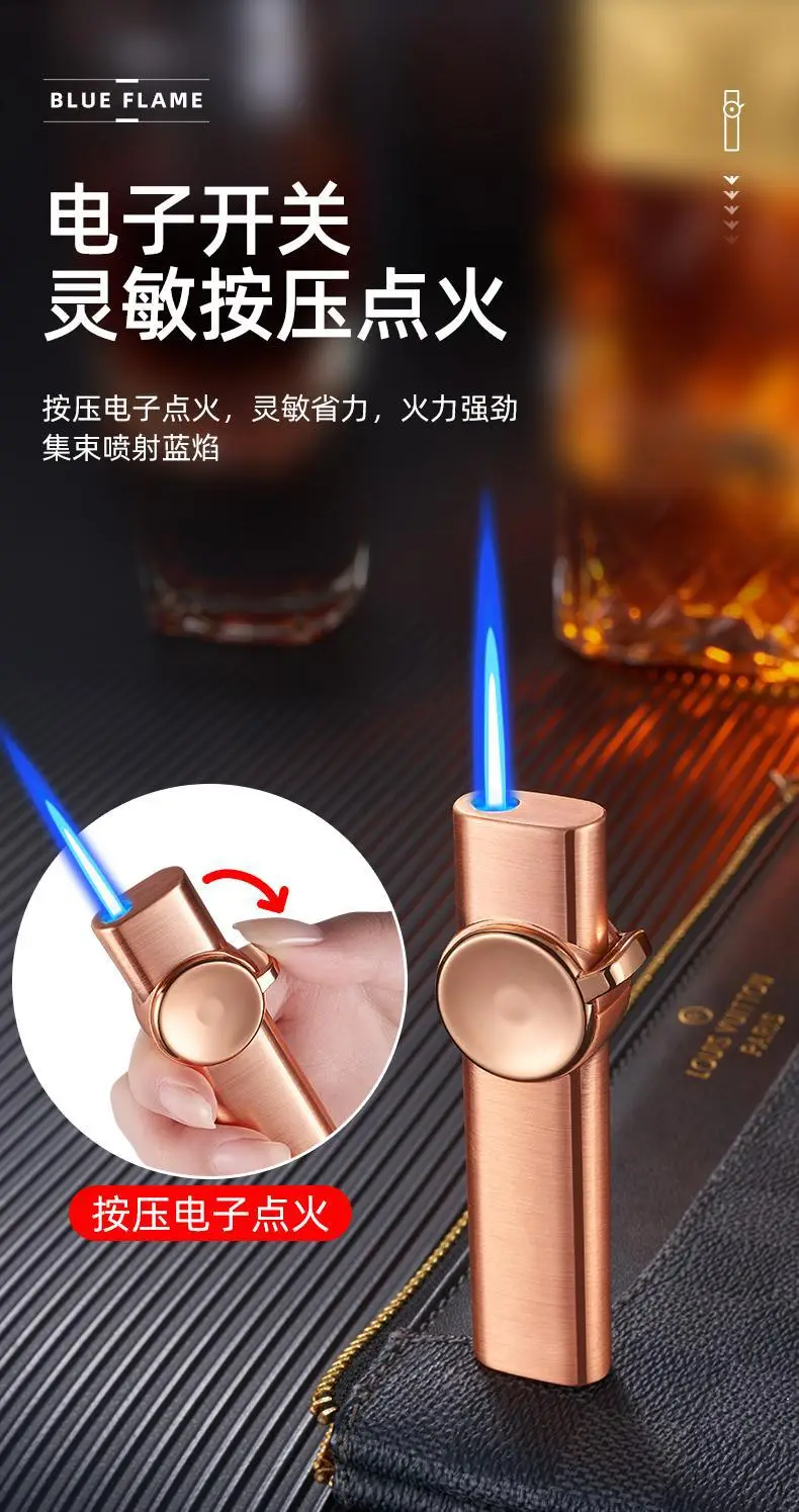 Electro Flame Lighter Rose Gold Compact Portable — feature 4