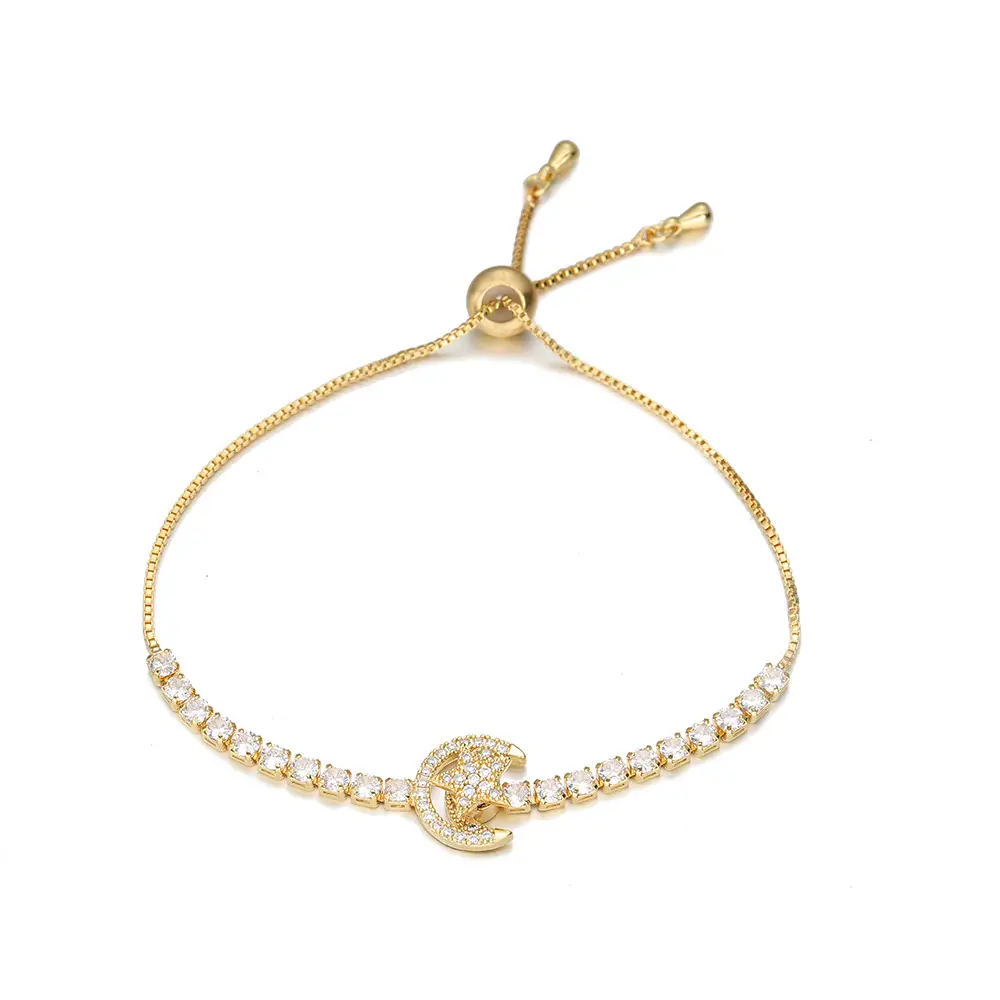 Gold Plated 3-Piece Necklace Set with Star Moon Design — feature 9