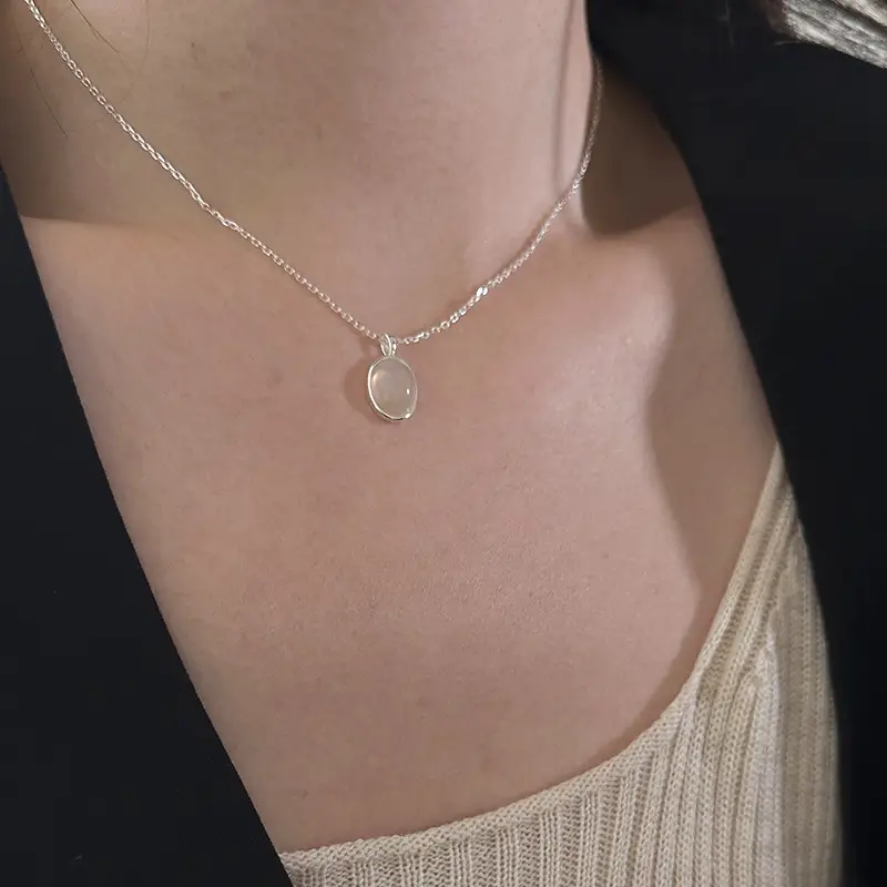 White Chalcedony Dangle Earrings for Women — feature 15