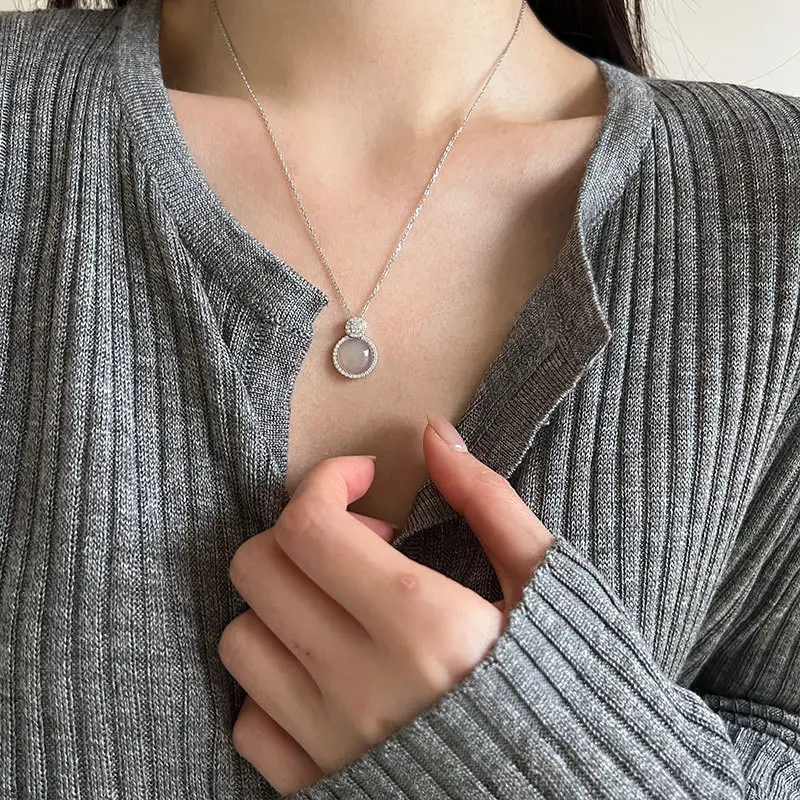 White Chalcedony Dangle Earrings for Women — feature 21