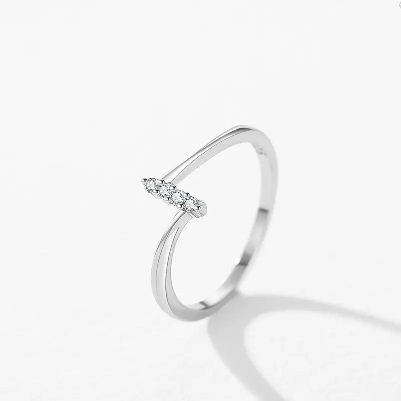 925 Sterling Silver Zircon Ring for Women - Image 4