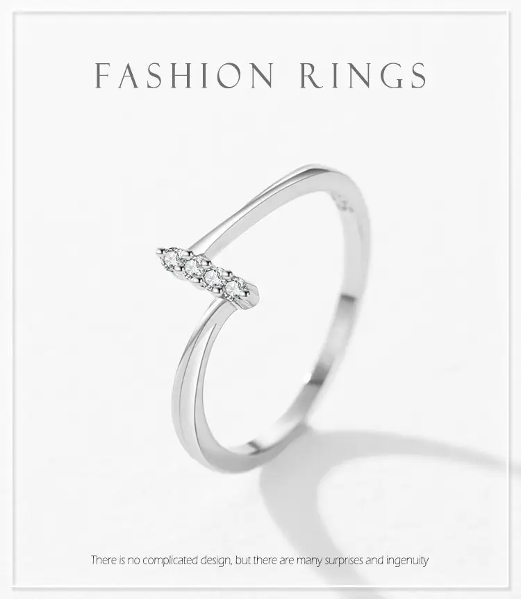 925 Sterling Silver Zircon Ring for Women — feature 1