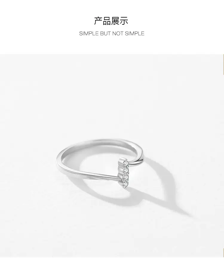 925 Sterling Silver Zircon Ring for Women — feature 5