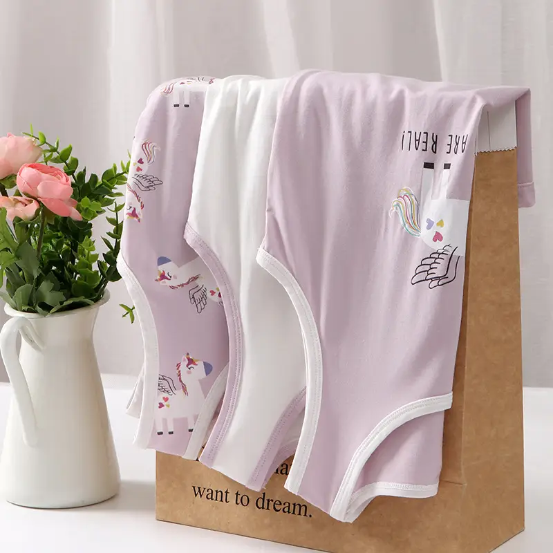 Children's Unicorn Sleeveless Vest Set Pink White