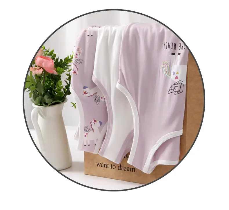 Children's Unicorn Sleeveless Vest Set Pink White — feature 18