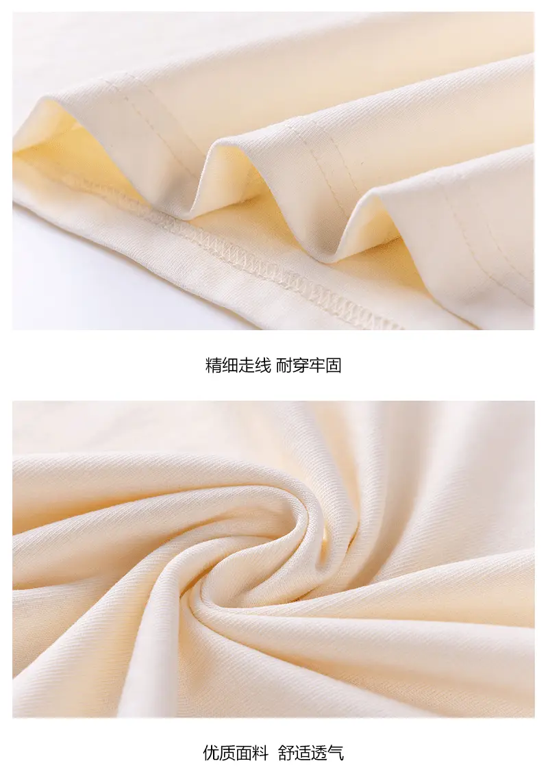 Summer Cotton T-shirt White Grey Round Neck for Boys — feature 9