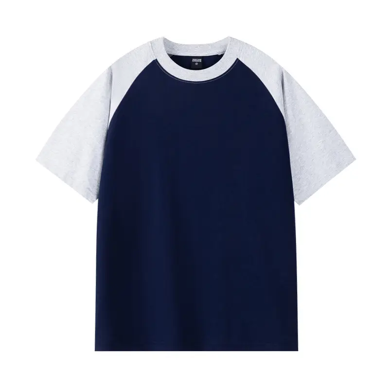 Summer Cotton T-shirt White Grey Round Neck for Boys - Image 12